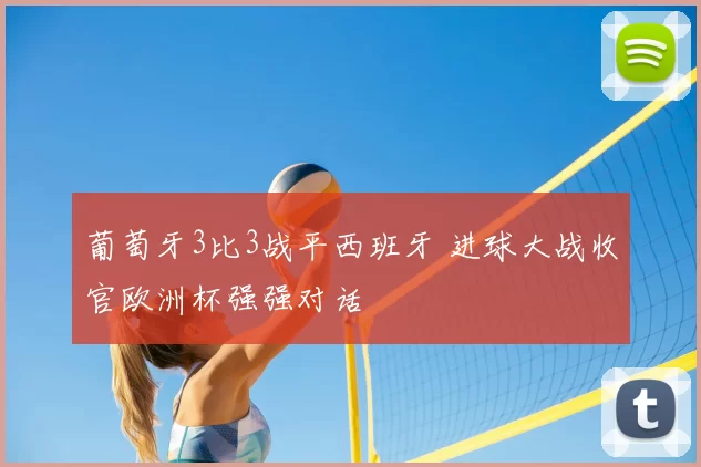 葡萄牙3比3战平西班牙 进球大战收官欧洲杯强强对话