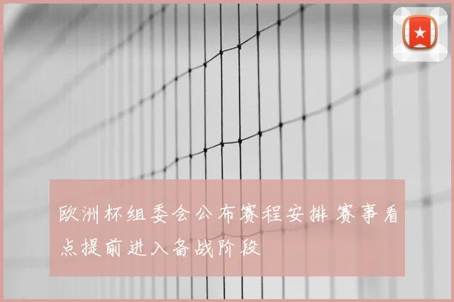 欧洲杯组委会公布赛程安排 赛事看点提前进入备战阶段