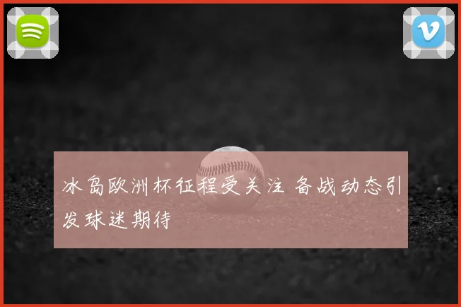 冰岛欧洲杯征程受关注 备战动态引发球迷期待