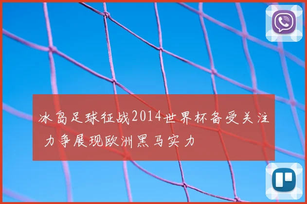 冰岛足球征战2014世界杯备受关注 力争展现欧洲黑马实力